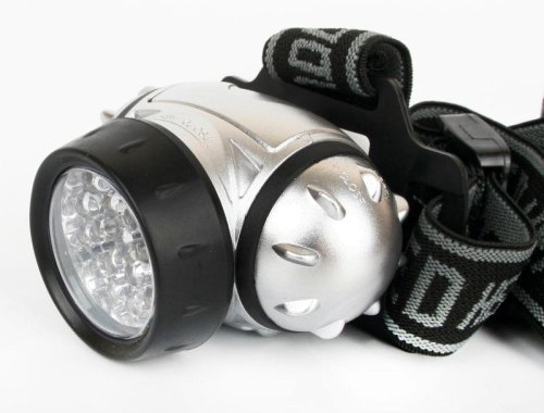 Фонарь налобный LED 5353 19LED 4 режима 3хLR03 металлик Ultraflash 10262