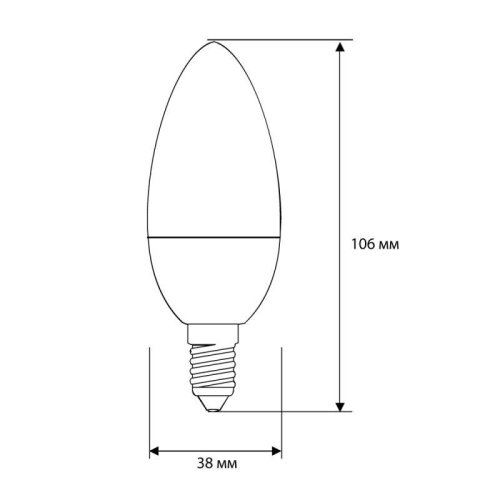 Лампа светодиодная LED8-C35/845/E14 8Вт свеча 4500К бел. E14 750лм 170-265В Camelion 12386 фото 2