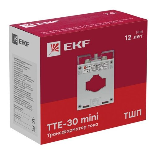 Трансформатор тока ТТЕ 30 250/5А кл. точн. 0.5 5В.А EKF tte-30-250/tc-30-250 фото 5