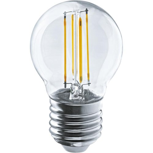 Лампа светодиодная филаментная 80 881 OLL-F-G45-08-230-4K-E27 8Вт шар прозрачная 4000К нейтр. бел. E27 800лм 220-240В ОНЛАЙТ 80881 (уп. 10 шт)