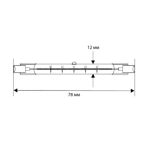 Лампа галогенная J78 150Вт линейная R7s 3000К 240В Camelion 2933 фото 2