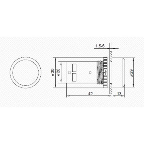 Кнопка EB22 возвратная красн. NO+NC 230 В Rexant 36-5530 фото 5